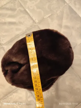 Gorro de pelo marrón