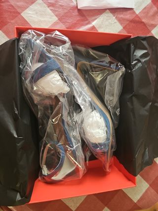 Sandalias Daisy Talla 40 Azul/Blanco