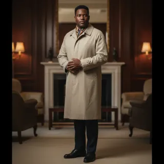 Gabardina Hombre Beige t50 NUEVA