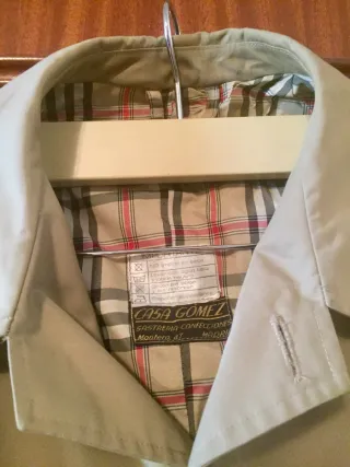 Gabardina Hombre Beige t50 NUEVA