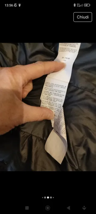 Piumino lungo nero Marella tg. 42