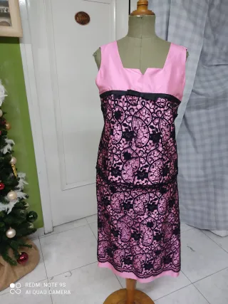 Conjunto 3 piezas negro y rosa