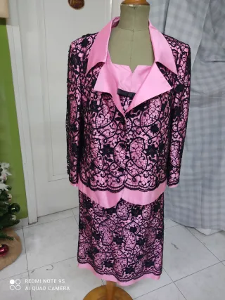 Conjunto 3 piezas negro y rosa