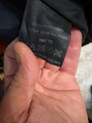 Giubbino Biker Vera Pelle Vintage Uomo Nero