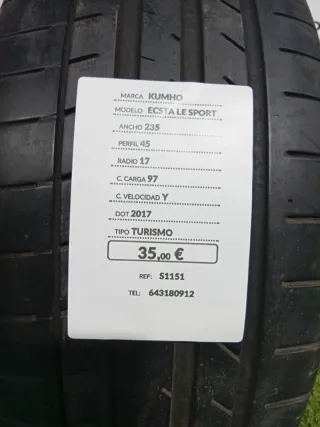 235 45 17 97Y KUMHO ECSTA LE SPORT