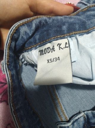 Pantalones vaqueros campana talla XS