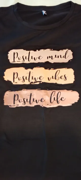 Camiseta Negra Talla XXXL Mujer