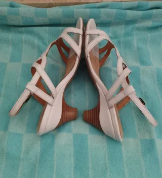 Sandalias Roger Milton Blancas Talla 39