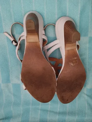 Sandalias Roger Milton Blancas Talla 39