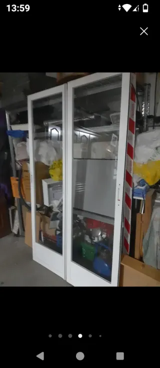 2 Puertas correderas de 60x202 cm aluminio