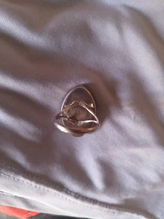 Anillo Plata Ley 925 con Piedra Roja