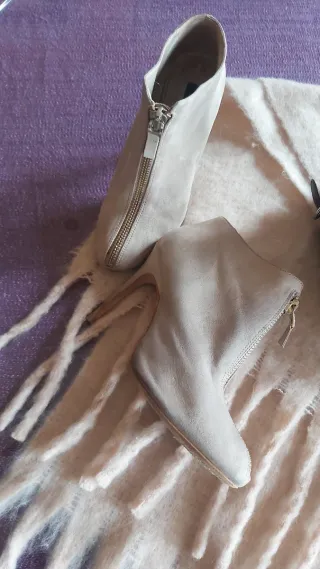 Conjunto Bolso,Botines y bufanda Marrón/Beig