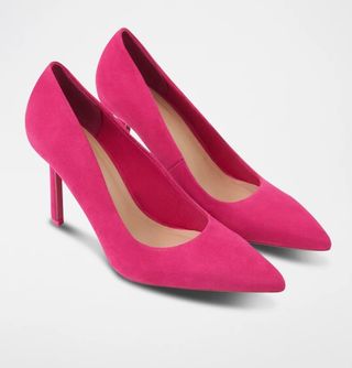 Zapatos tacón fucsia elegantes Talla 38