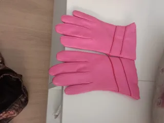 Guantes chica piel sintética forrados