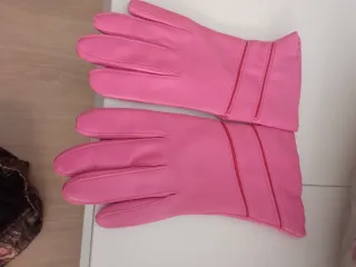 Guantes chica piel sintética forrados