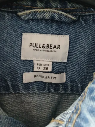 Pull&Bear Camisa Vaquera Talla S