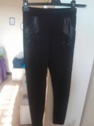 Pantaloni/leggings con pellicciotto interno