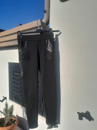 Pantaloni/leggings con pellicciotto interno
