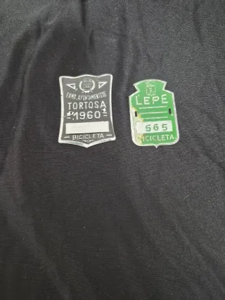 Xapas Ayuntamiento Bicicleta Tortosa y Lepe