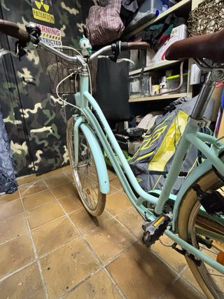 Bicicleta Paseo Azul Cesta