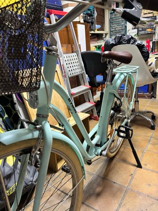 Bicicleta Paseo Azul Cesta