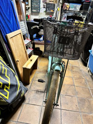 Bicicleta Paseo Azul Cesta