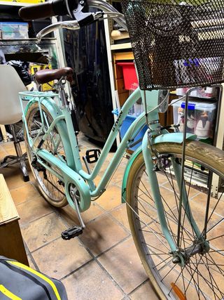 Bicicleta Paseo Azul Cesta
