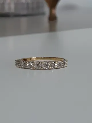 Anillo oro 18kt con diamantes