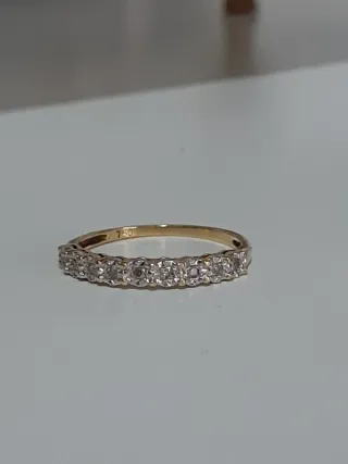 Anillo oro 18kt con diamantes