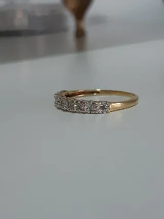 Anillo oro 18kt con diamantes