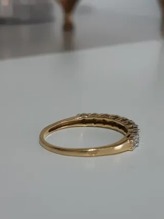 Anillo oro 18kt con diamantes