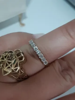 Anillo oro 18kt con diamantes