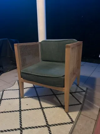 2 Sillones de Exterior Ratán y Madera