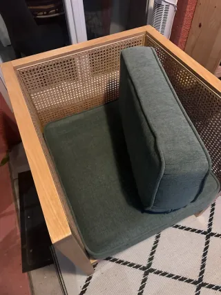 2 Sillones de Exterior Ratán y Madera