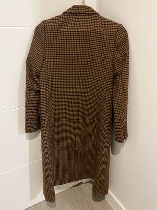 Abrigo largo cuadros UNIQLO mujer