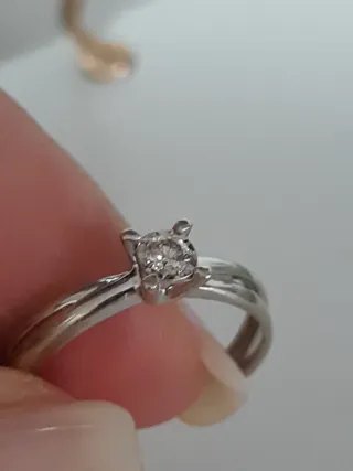 Anillo Oro 18kt Diamante