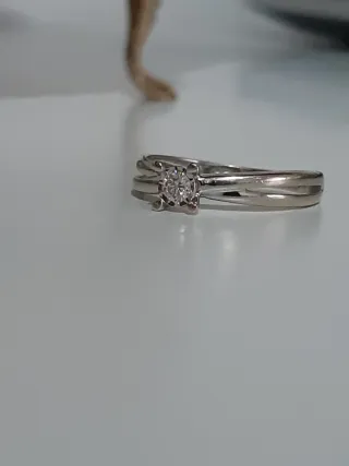 Anillo Oro 18kt Diamante