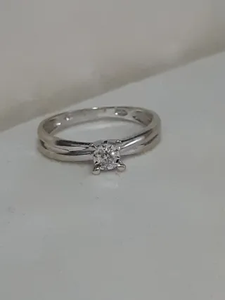 Anillo Oro 18kt Diamante