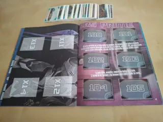 Colección Cromos Transformers Prime Panini