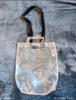 Bolso transparente blanco