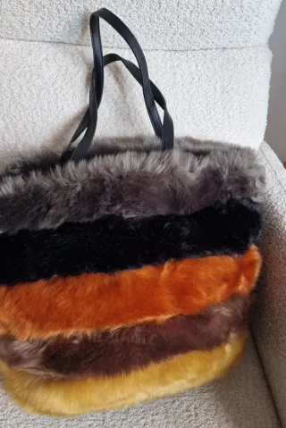 Bolso pelo tonos ocres invierno