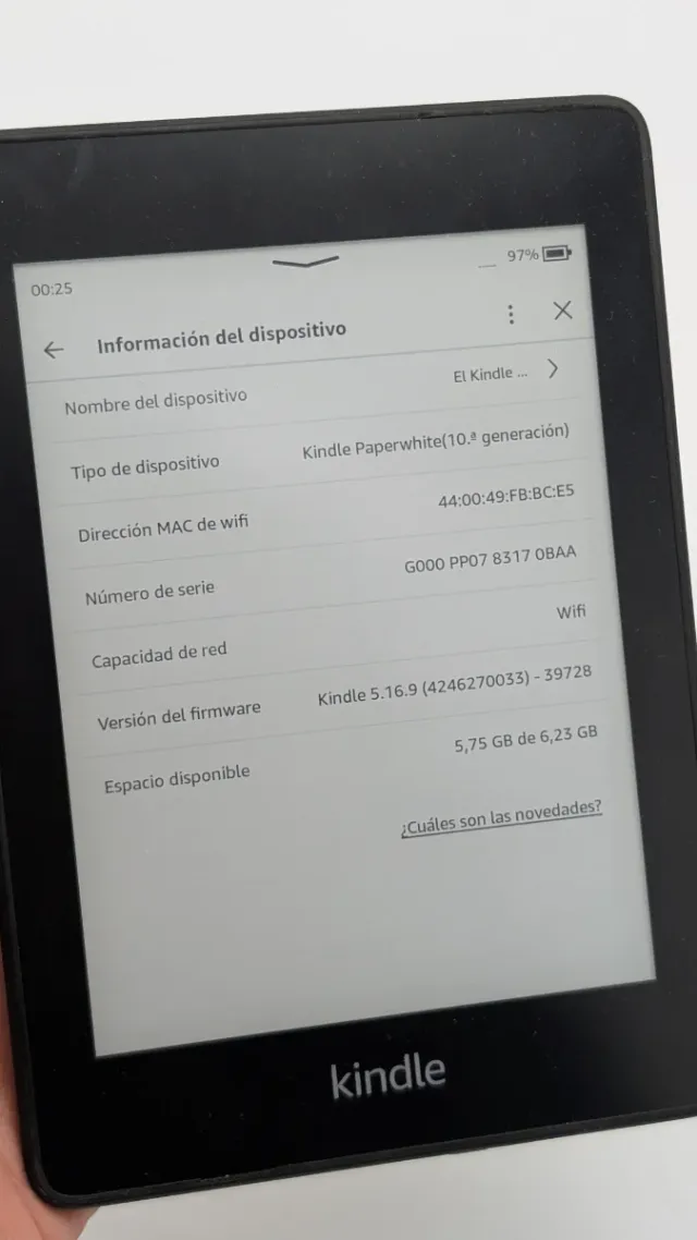 Kindle Paperwhite 10ª Gen Negro