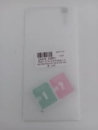 Cristal Templado Redmi 15 5G / Poco M7 4G