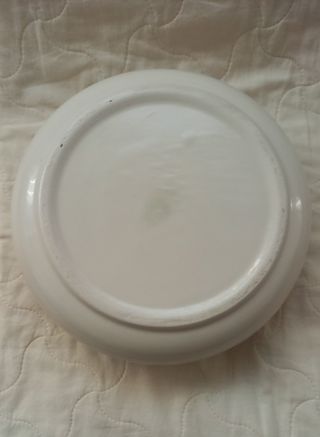 Portagioie in porcellana con fiori rosa