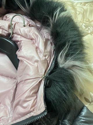 Giubbotto bomber double face grigio/rosa