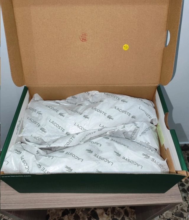 Zapatillas Lacoste Hombre Blancas y Azul