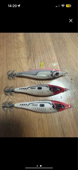 Lote 3 señuelos pesca