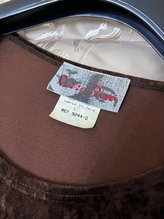 Vestito lungo sirena in velluto marrone