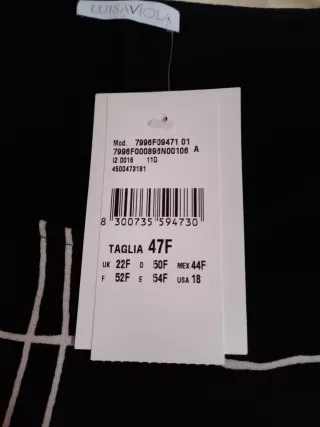 Vestido Luisa Viola Negro con Blanco