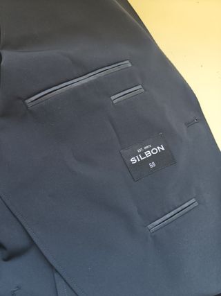 Americana técnica Silbon negra talla 58 NUEVA